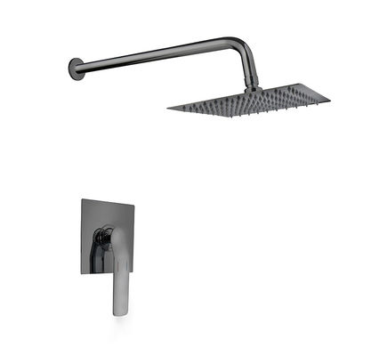 Single tuas tersembunyi di dinding mandi atau shower mixer pistol logam kamar mandi kuningan keran keran dingin dan panas head shower OEM