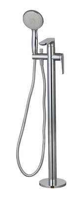 Modern Single Lever Kuningan Kuningan Karet bak mandi berdiri sendiri OEM lantai dipasang