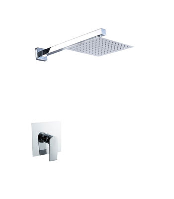 Single Lever Disembunyikan Di-Wall Mandi Atau Shower Mixer Chome Kamar Mandi Kuningan Tap Keran Dingin Dan Panas Shower OEM