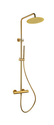 Berkias Warna Emas Kuningan Bak Mandi Shower Mixer Thermostatic Suhu disesuaikan