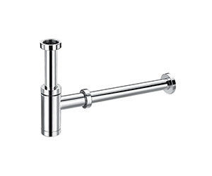 Pipa tangki botol kuningan untuk toilet baskom cuci drainase siphon kamar mandi p-tangki untuk baskom cuci krom OEM