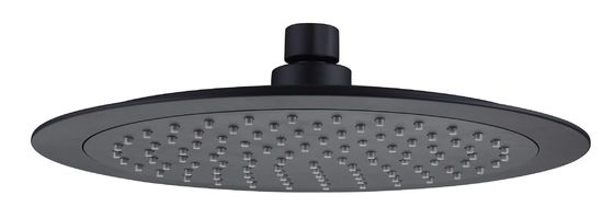 OEM ABS Plastik Bulat Shower Kepala Hujan Ukuran Besar Matt Column Kamar Mandi Hitam