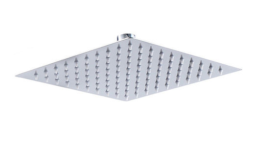 8&quot; 10&quot; 12 Square Rain Shower Head OEM SUS304 Stainless Steel Chrome Kolom Kamar Mandi