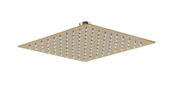 Stainless Steel Rain Shower SUS304 Square Golden Gold Color Kolom Kamar Mandi 8&quot; 10&quot; 12&quot; OEM
