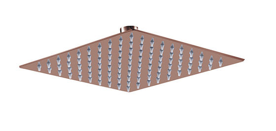 Square Rose Golden Rain Shower Kolom Kamar Mandi 8&quot; 10&quot; 12&quot; OEM SUS304 Baja tahan karat