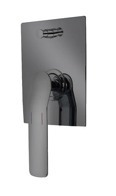 Single tuas tersembunyi di dinding membangun di kamar mandi shower mixer diverter pistol logam kamar mandi kuningan keran shower hujan handshower
