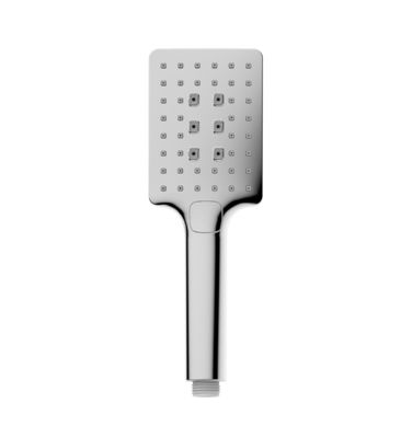 ABS 3 fungsi shower tangan shower untuk mandi kolom krom kamar mandi silikon nozzle persegi mudah bersih OEM