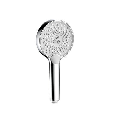 Kolom Chrome Mandi Tangan Putih Nozzle Silikon Cair Bulat Mudah Membersihkan OEM