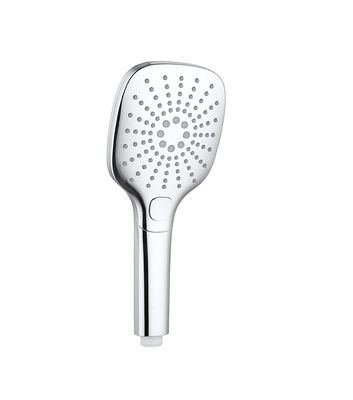 Chrome Column Hand Shower Faucet ABS Plastik 3 Fungsi Bulat Mudah Bersih OEM