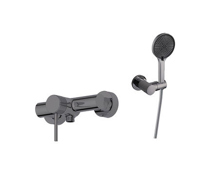 Pistol Metal Kuningan Mandi Shower Faucets Single Lever Ringlar Knurl Handle
