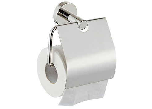 set kamar mandi 304SUS pemegang kertas toilet dengan tutup pemegang kertas tisu