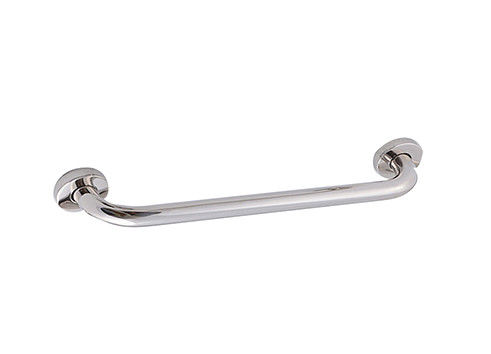 SUS304 Single grab bar holder bak mandi Asesoris kamar mandi berlapis krom OEM ODM bulat