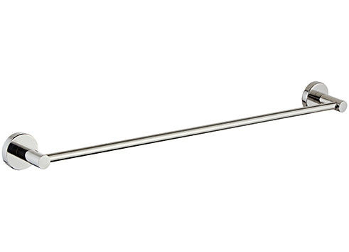 SUS304 Single Towel Bar Holder Aksesoris kamar mandi dipoles Chrome OEM bulat klasik proyek modern