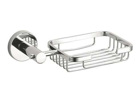 Sus 304 Kamar Mandi Sabun Basket Pengisi Piring Plated Chrome Oem Odm Rould Klasik