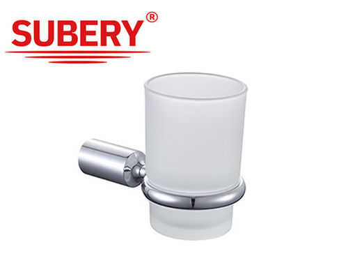 Single Tumbler Holder SUS304 Glass Aksesoris kamar mandi OEM ODM klasik bulat