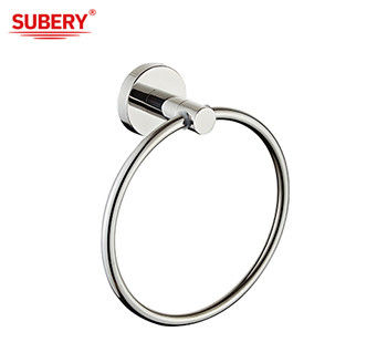 Modern sederhana klasik kamar mandi handuk ring pemegang Sus304 Oem Wall Mounted Polished Chrome