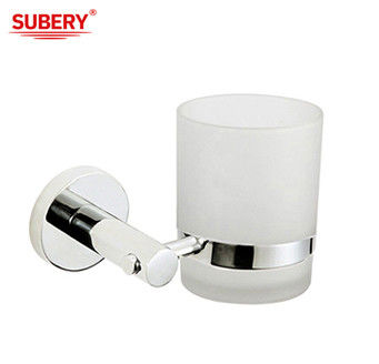 Single Tumbler Holder SUS304 Glass Aksesoris kamar mandi OEM ODM klasik bulat