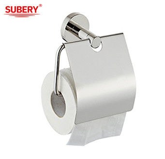 Aksesoris kamar mandi Single Toilet Roll Paper Holder SUS304 polished chrome OEM ODM