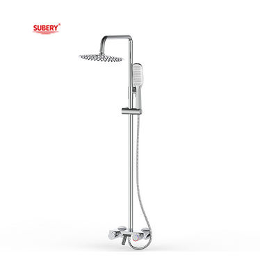 Matt Hitam Kuningan Mandi Shower Faucets Thermostatic Suhu disesuaikan