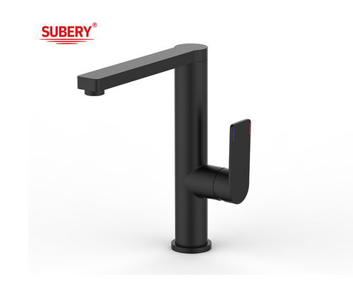 Cold And Hot OEM dapur wastafel keran Kuningan Chrome Single Lever