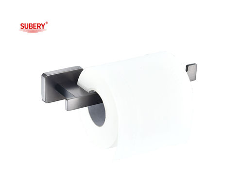 Zinc Kamar Mandi Single Toilet Roll Paper Holder pistol logam Warna OEM Zinc Base persegi panjang Desain klasik