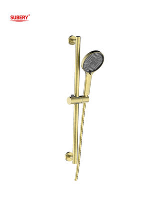 Pembersih Golden Round Klasik Handheld Shower Rod Dinding dipasang
