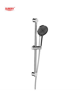 Dinding Modern Shower Slide Bar Chrome Bulat OEM Klasik