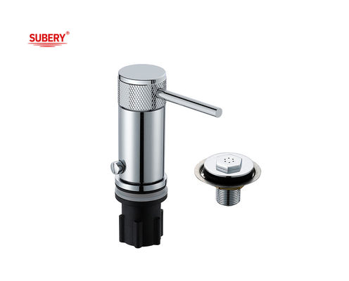 Single Lever Bidet Ducha Mixer Kuningan Ringlar Knurl Handle Keran kamar mandi Chrome