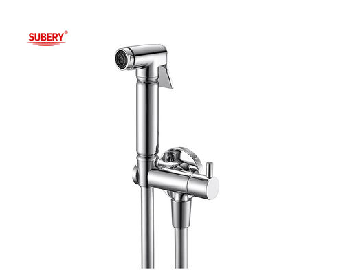 Toilet Kamar Mandi OEM Shattaf Set Pemegang Kuningan Katup Kuningan PVC Hose 1.50m