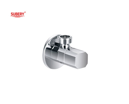 G3/8&quot; G1/2&quot; Thread Kuningan Triangle Valve Kuningan Body Handle Tembok Dipasang