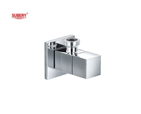 Chrome Triangle Valve G1/2&quot; Thread OEM dipasang di dinding