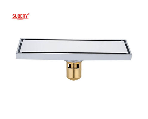 Tembaga Long Drain Untuk Lantai Kamar Mandi Chrome 200 X 800mm 300 X 800mm