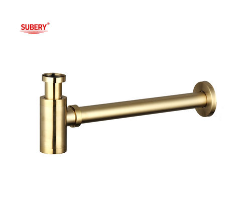 Sikat Emas Basin Toilet Limbah Sifon Kamar Mandi Cuci Basin Drainer