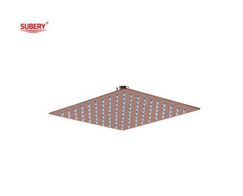 Square Rose Golden Rain Shower Kolom Kamar Mandi 8&quot; 10&quot; 12&quot; OEM SUS304 Baja tahan karat