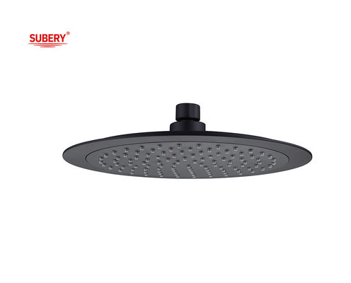 OEM ABS Plastik Bulat Shower Kepala Hujan Ukuran Besar Matt Column Kamar Mandi Hitam