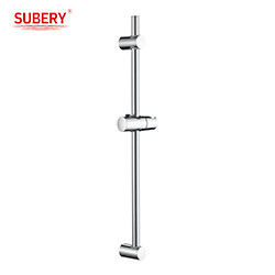 Grosir kromium shower bundar slide shower rod untuk handheld shower set