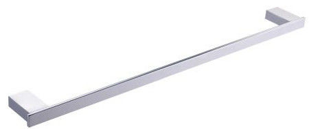 Sekrup mount dinding menginstal modern satu handuk bar aksesoris kamar mandi stainless steel