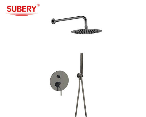 Pistol Metal Klasik Shower Faucets Hujan Mandi Tersembunyi Di Dinding