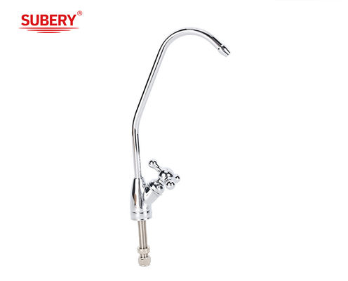 ODM Single Lever High Basin Mixer Faucet Kamar Mandi Chrome Kuningan Panjang Genggam Keran Air Panas Dan Dingin