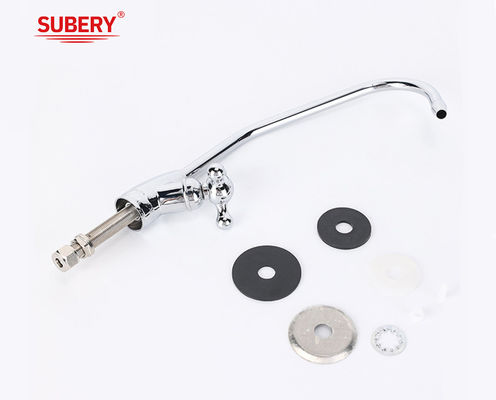 Single Lever High Basin Mixer Faucet Kamar Mandi Kromium Kuningan Long Handle Faucet Air Panas Dan Dingin