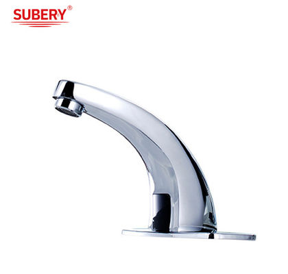 Chrome Kuningan Sensor Keran Kamar Mandi Mandi Mixer Keran Air Dingin Dan Panas OEM Single Lever