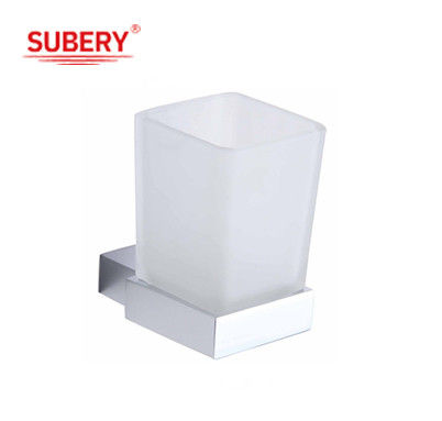 Aksesoris kamar mandi stainless steel pemegang cangkir tumbler tunggal