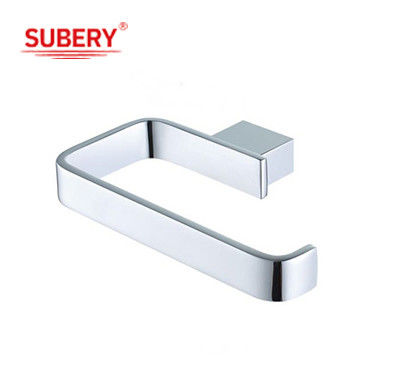 Tissue Roll Brass Holder Toilet Paper Holder Permukaan Chrome Modern