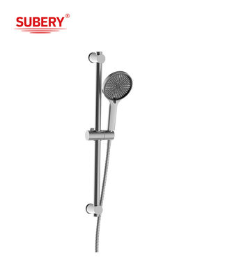 Dinding Modern Shower Slide Bar Chrome Bulat OEM Klasik