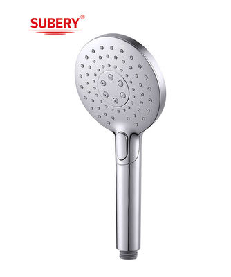 ABS 3 fungsi handshower mandi tangan untuk mandi kolom krom kamar mandi silikon nozzle bulat mudah bersih OEM