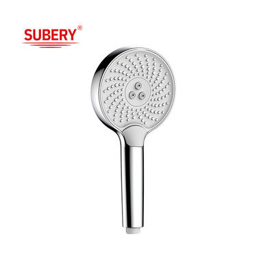 Kolom Chrome Mandi Tangan Putih Nozzle Silikon Cair Bulat Mudah Membersihkan OEM