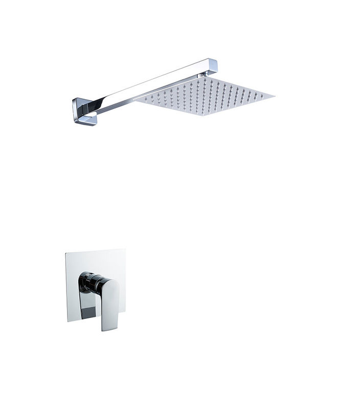 Single Lever Disembunyikan Di-Wall Mandi Atau Shower Mixer Chome Kamar Mandi Kuningan Tap Keran Dingin Dan Panas Shower OEM