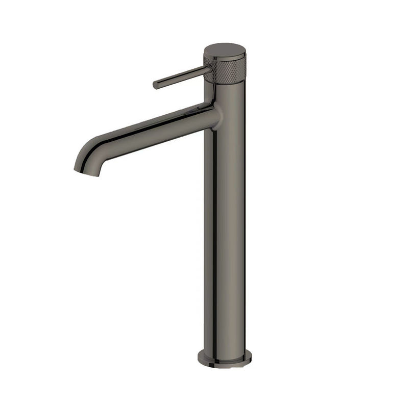 Kamar Mandi Modern Basin Mixer Keran Single Lever Tinggi Basin Mixer Kuningan Ringlar Knurl Handle