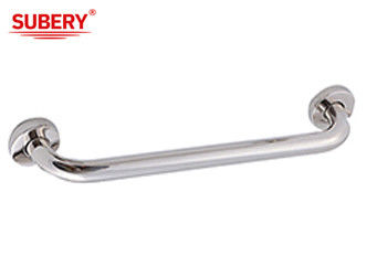 SUS304 Single grab bar holder bak mandi Asesoris kamar mandi berlapis krom OEM ODM bulat
