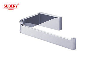 Kuningan menyanyikan pemegang kertas roll toilet kamar mandi kaca kualitas tinggi warna krom OEM nobel kuningan mounting piece base kuningan
